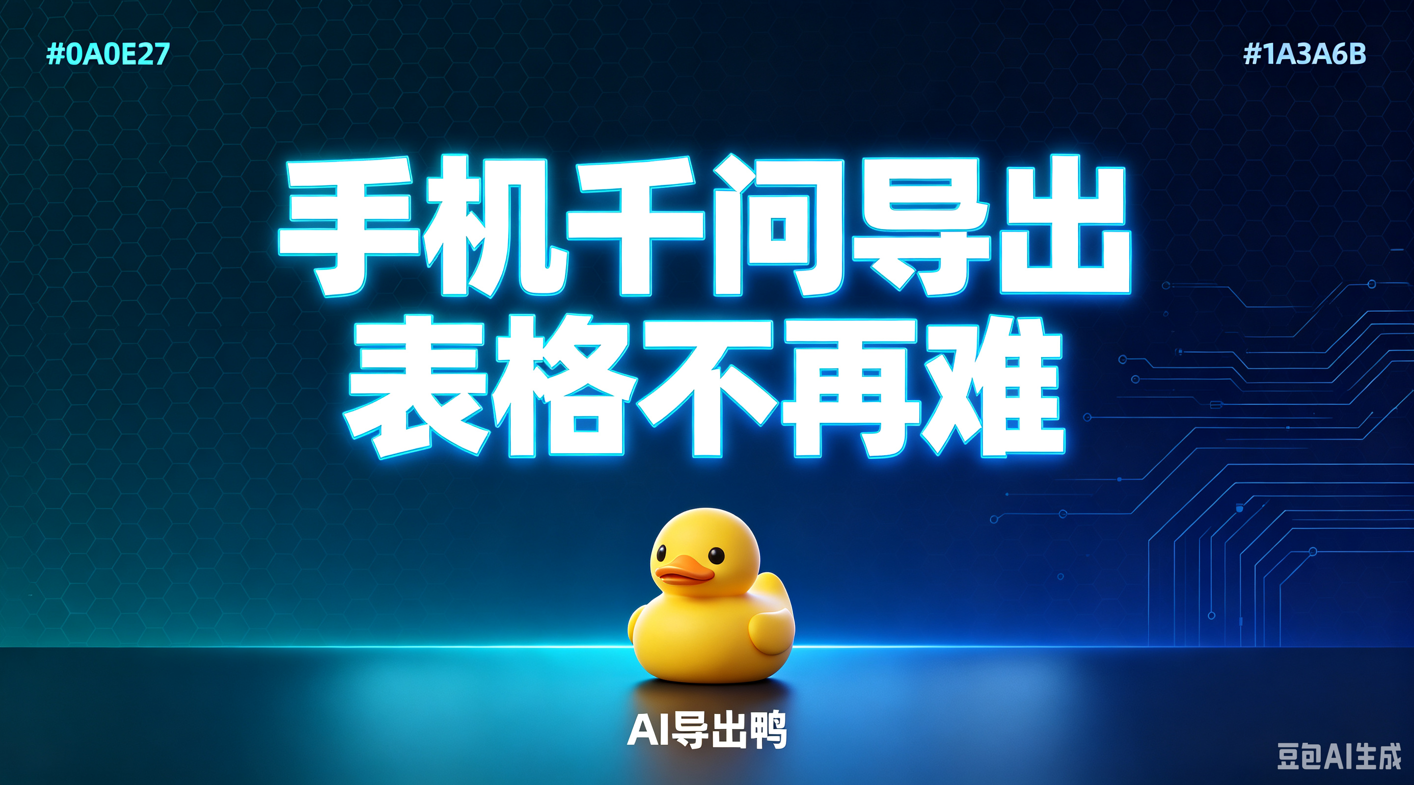 手机千问导出表格 + AI导出鸭:从数据废墟到优雅交付的硬核技术拆解-CSDN博客