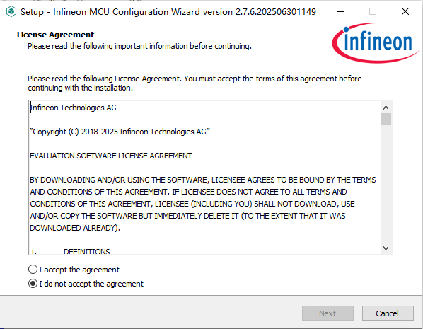 安装Infineon MCU Configuration Wizard-3