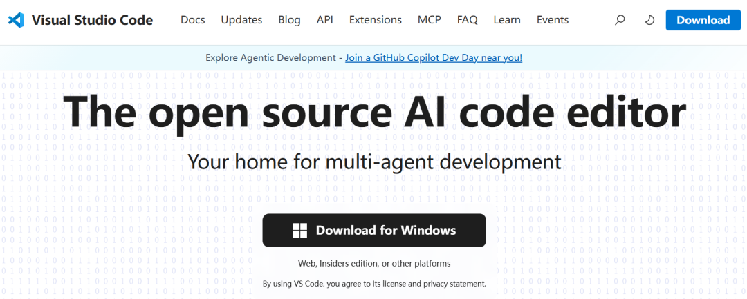VS Code 下载页面
