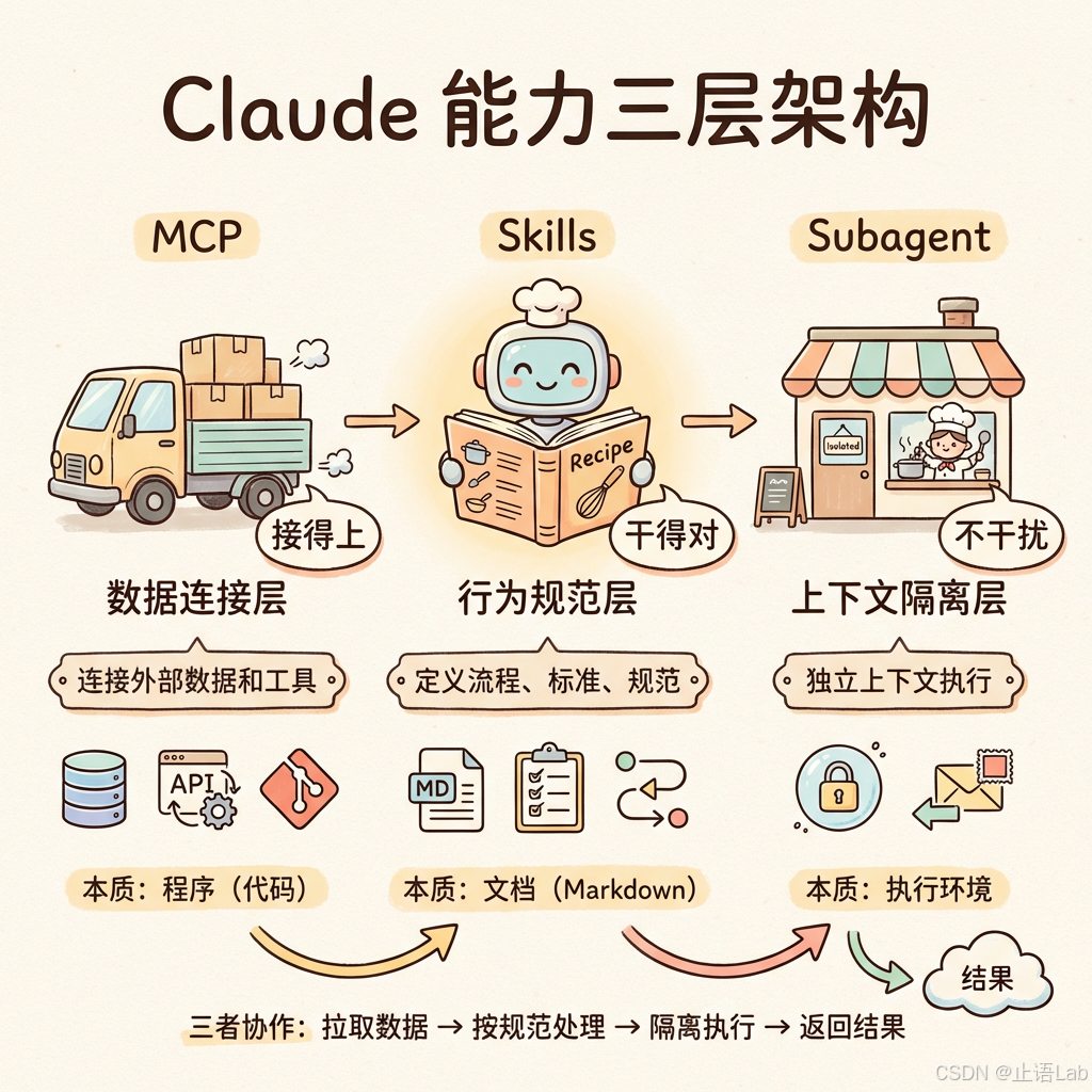 Claude 能力三层架构