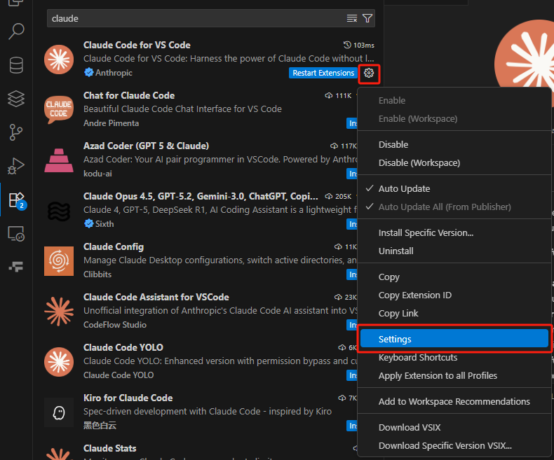 vscode claude code for vs code hotaitool 简便快捷的国内claude code代码项目级ai编程方案