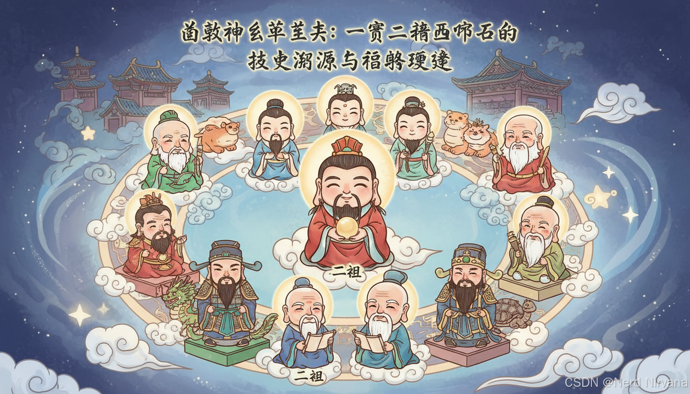 道教神系谱系考：一尊二祖三清四御五老的历史溯源与信仰演变-CSDN博客