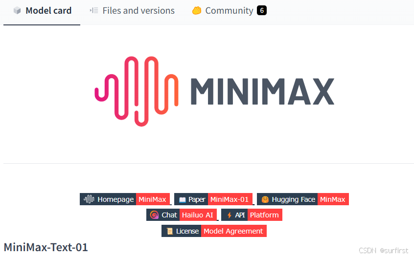 huggingface上的minimax-01