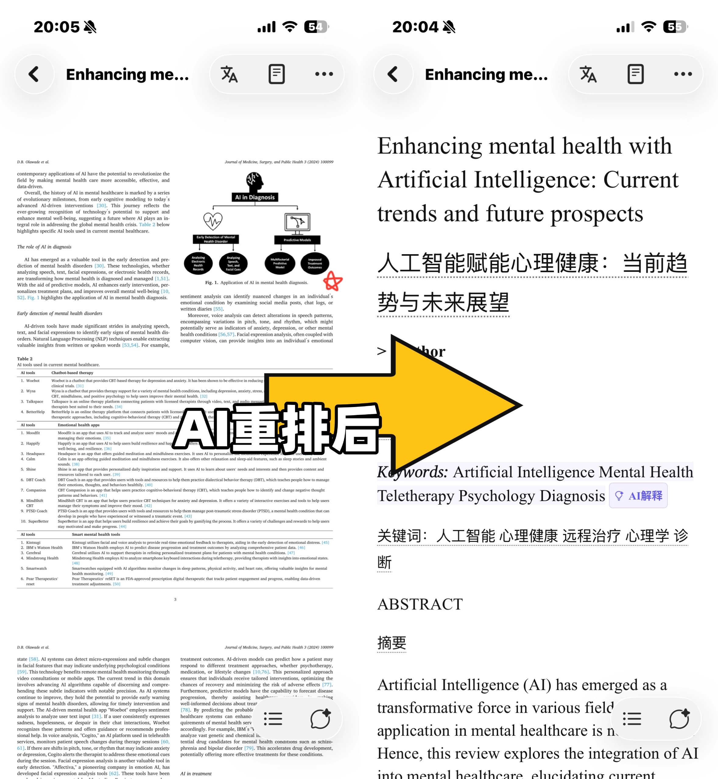 重排后更适合在移动端阅读