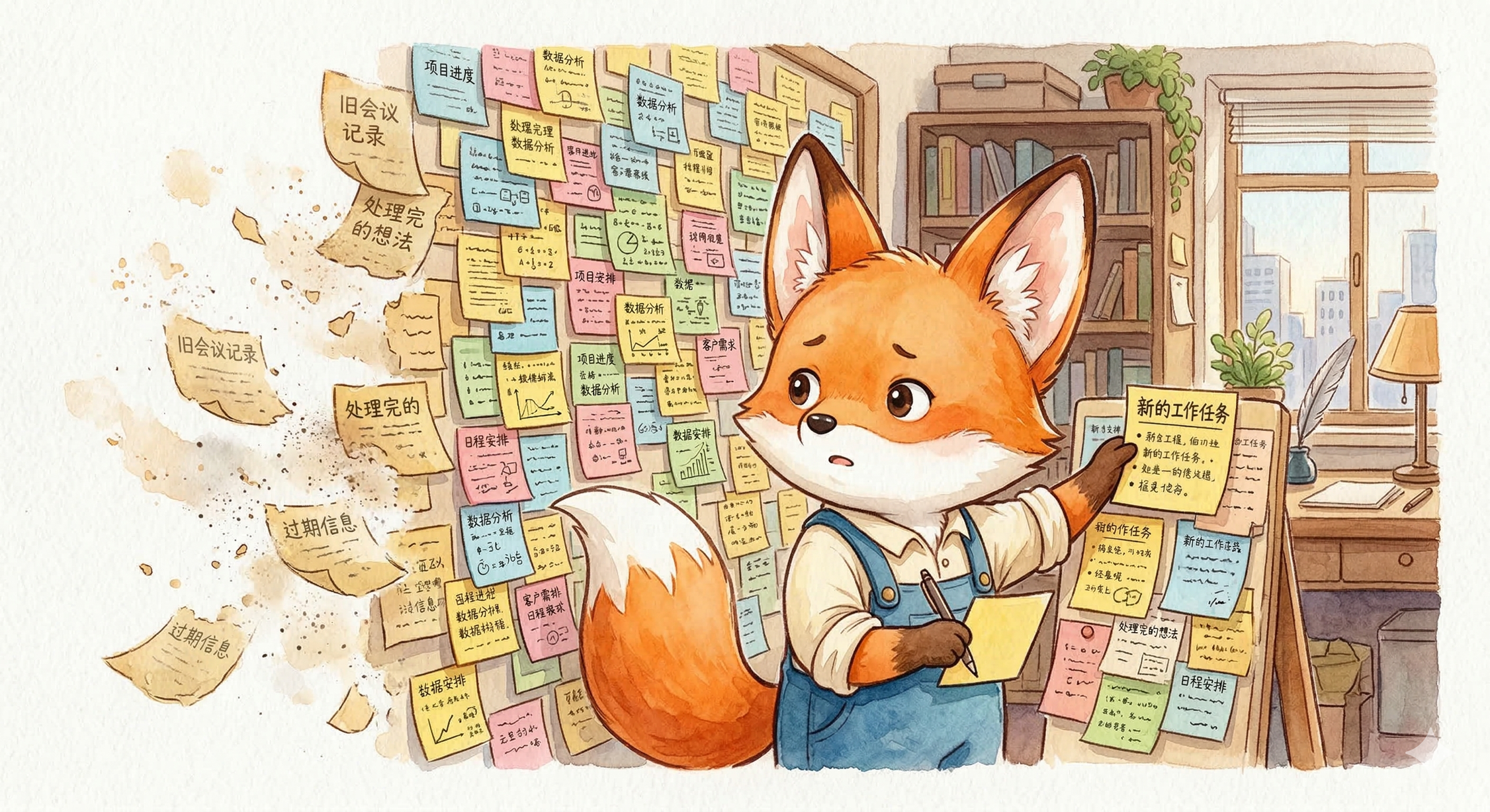 插图5 - 便利贴工作记忆