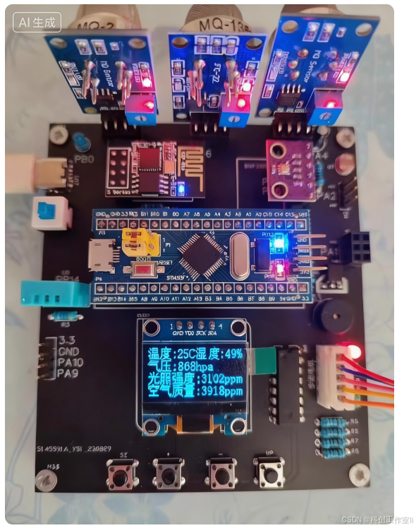 基于STM32的智能家居环境监测与控制系统设计_在国外在室内环境监测领域的研究起步较早,技术发展相对成熟,研究方向主要集中在智-CSDN博客