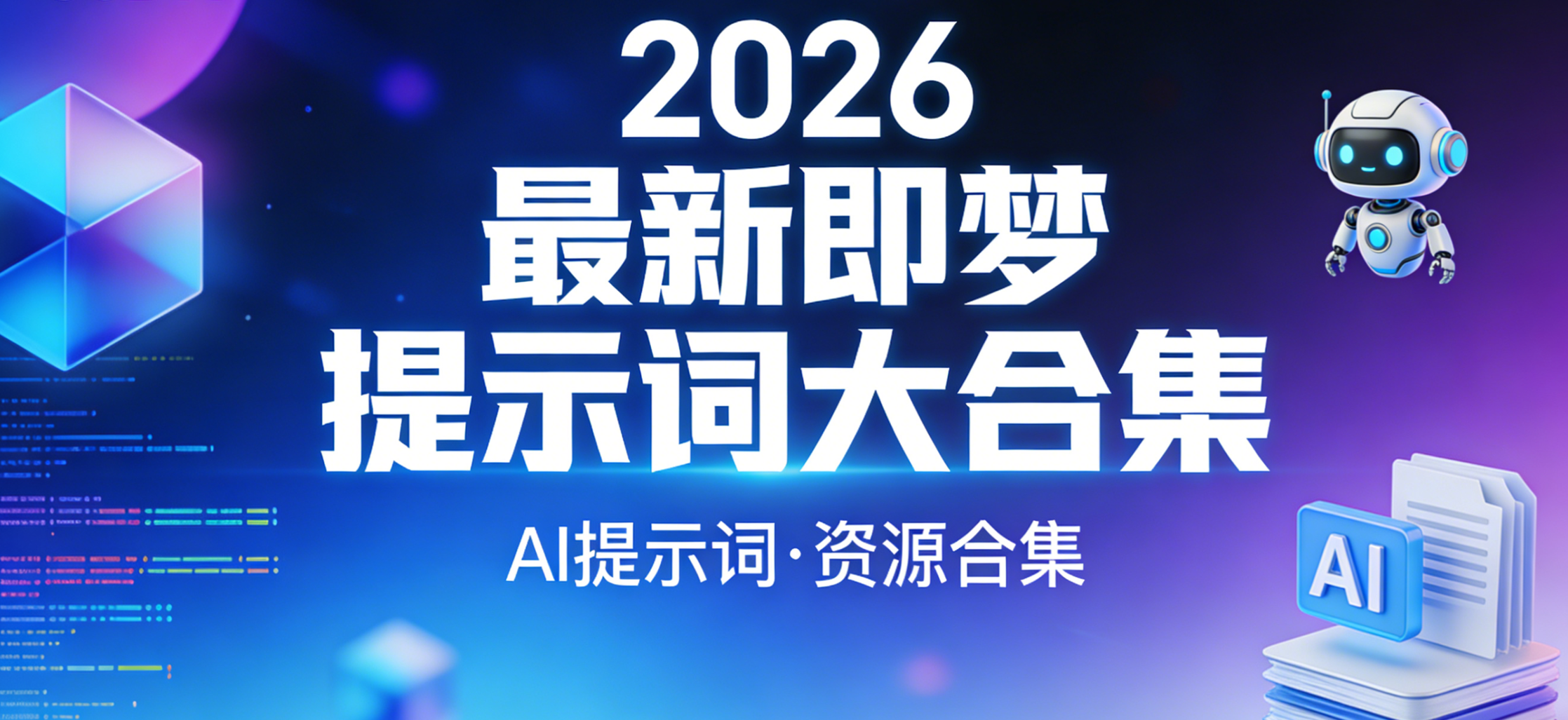 2026年2026即梦提示词大合集使用教程
