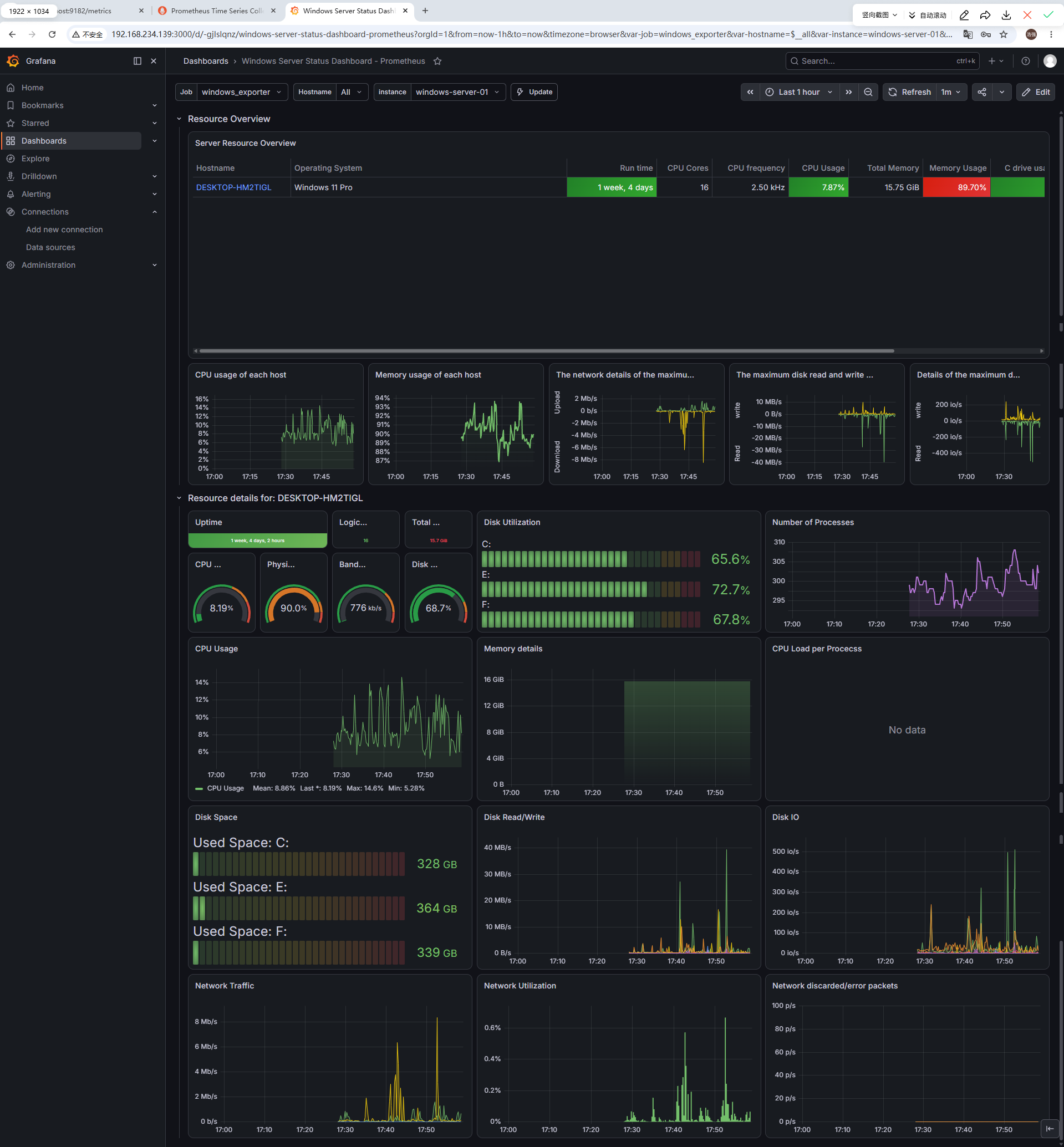 Grafana_dashboard_windows