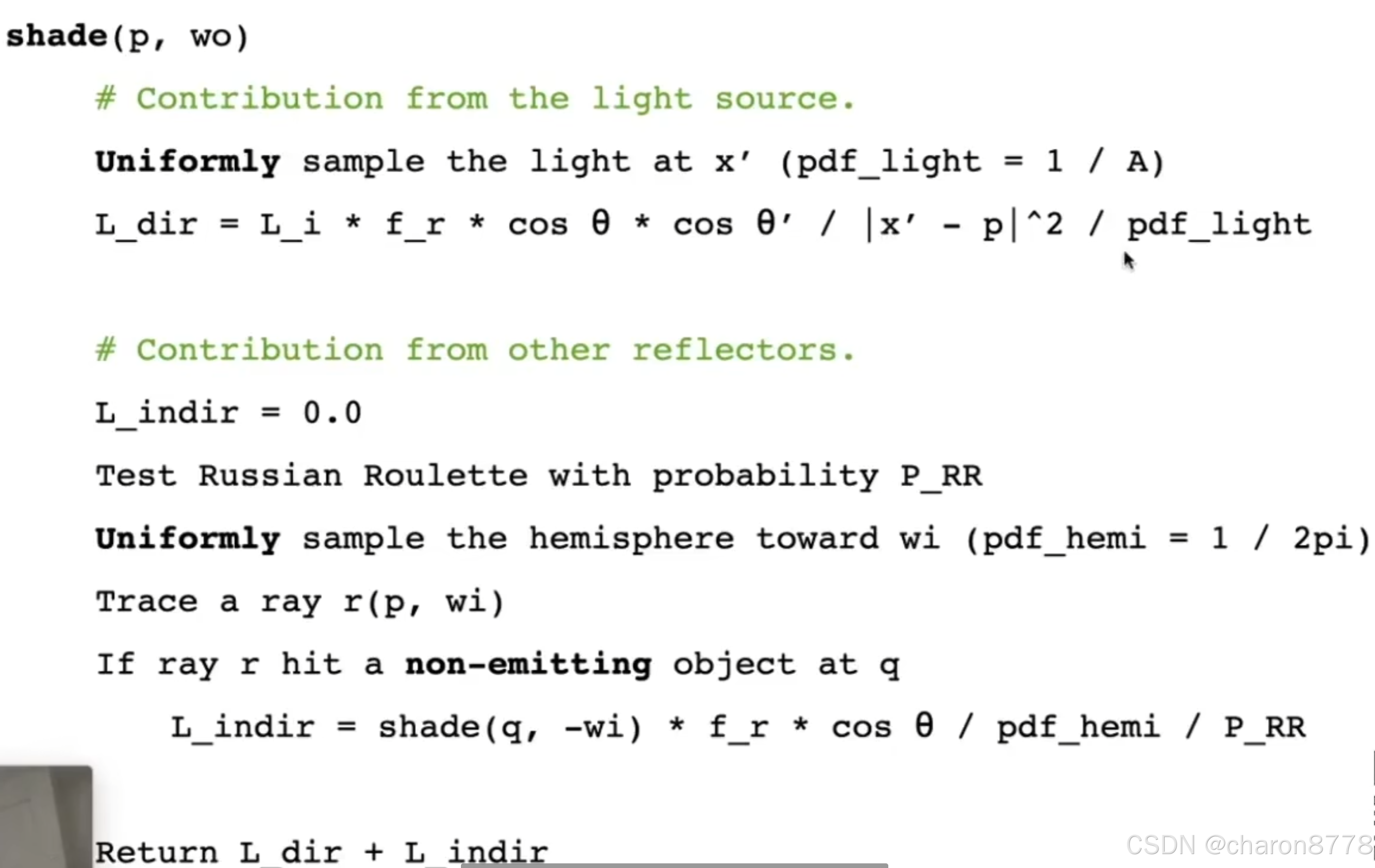 Monte Carlo Path Tracing 蒙特卡洛路径追踪_浙大图形学monte-carlo-path-tracer-CSDN博客