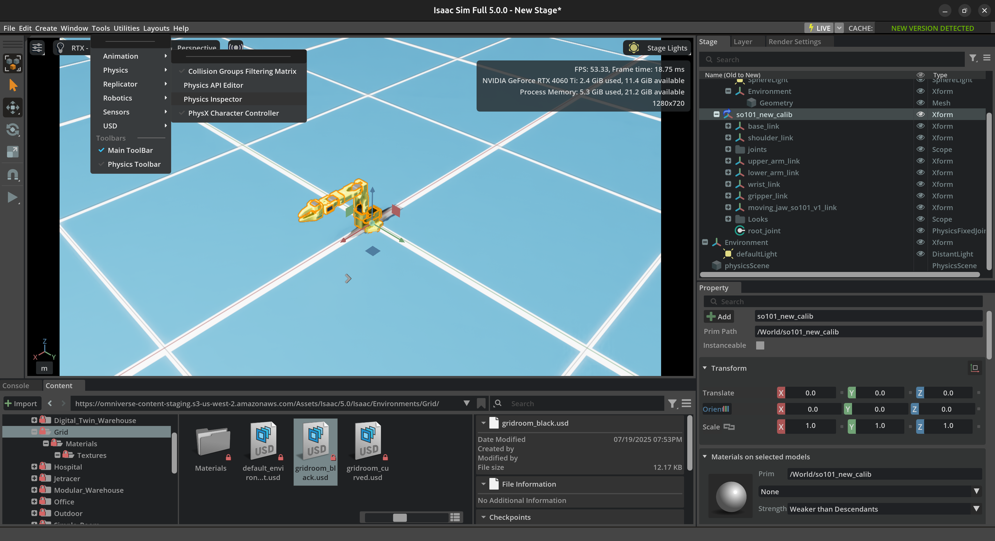 Ubuntu 24.04 安装Isaac-sim 5.0 并导入lerobot—So101_ubuntu 24.04 安装issac
