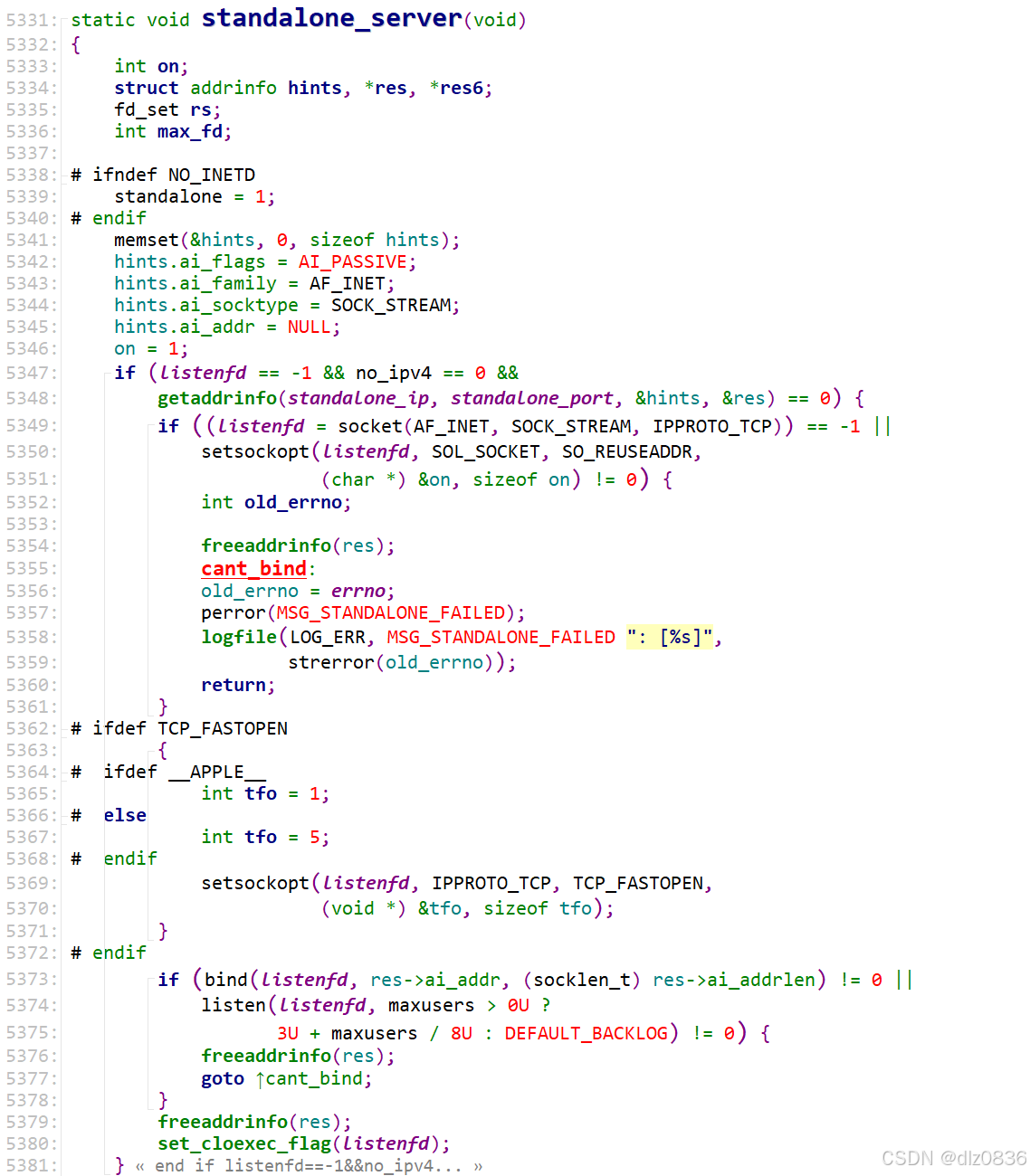 C 创建一个 TCP 监听 socket_c语言开发tcp监听源码-CSDN博客