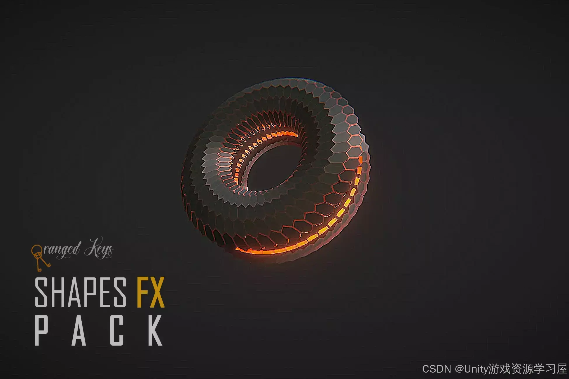 【Unity 特效资源包】Shapes FX Pack 提供多种风格化的形状特效，适用于 UI 效果、战斗技能、HUD 元素和科幻风格的游戏 ...