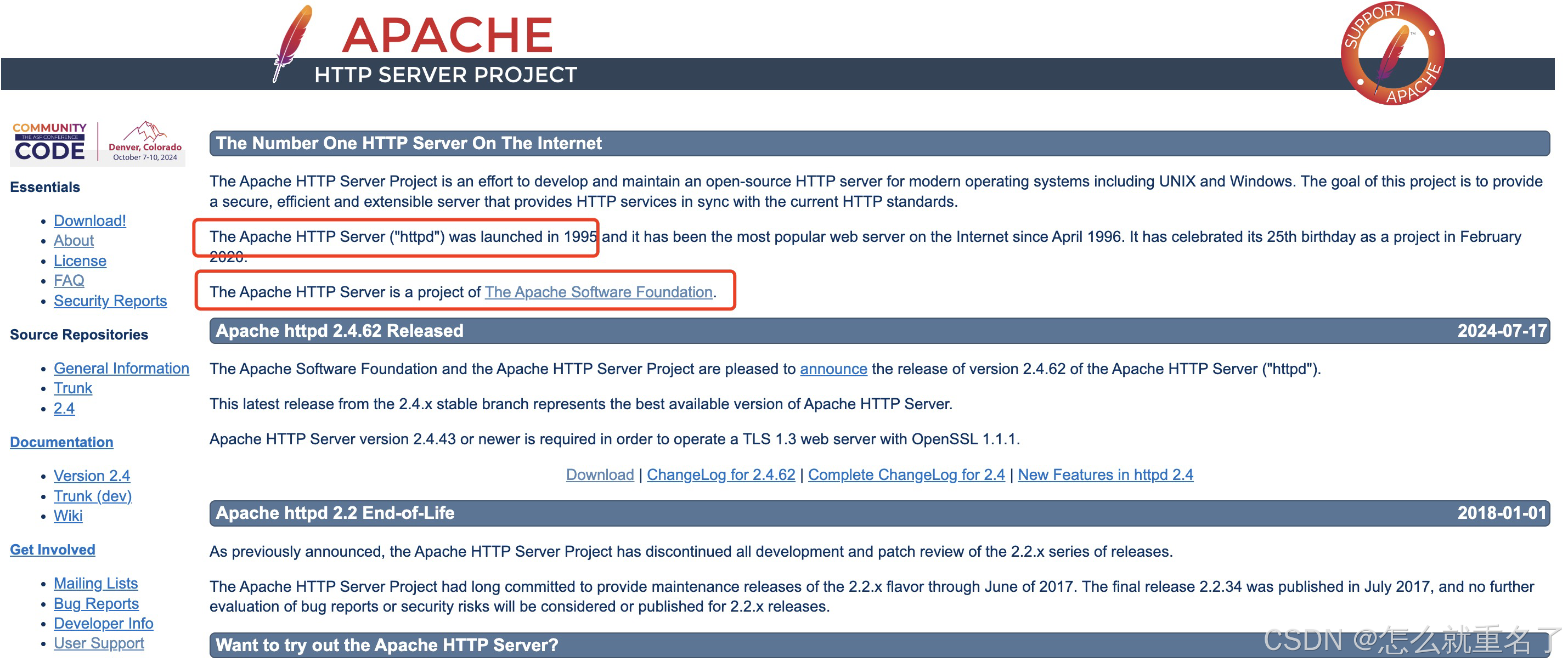 apache2和httpd web服务器