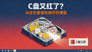 C盘又红了?AI正在偷偷吃掉你的硬盘封面图