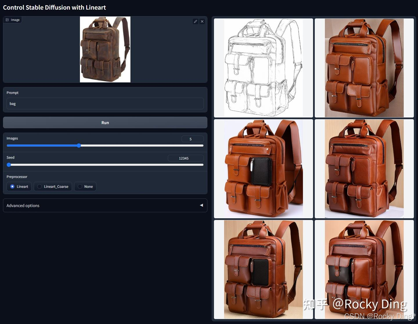 ControlNet 1.1 Lineart的控制生成效果