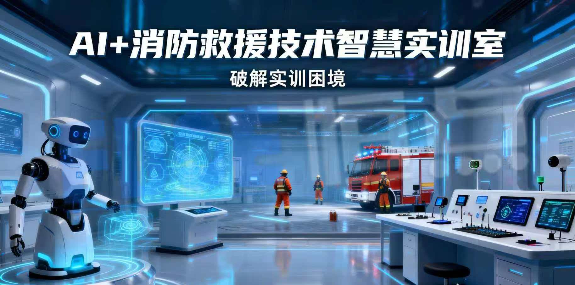 AI+消防救援技术智慧实训室,破解实训困境