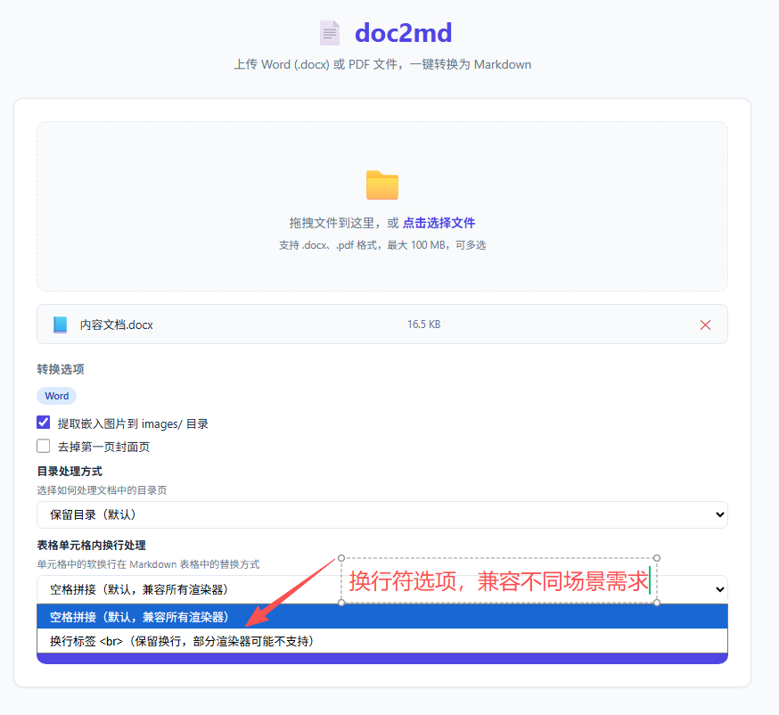 表格内换行选项