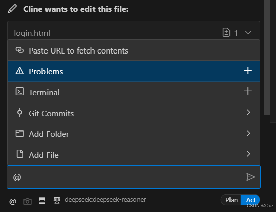 在VSCode中使用Cline插件（调用DeepSeek模型）_vscode cline deepseek