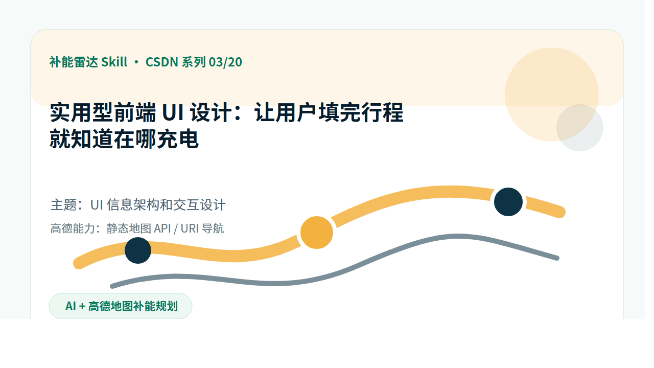 补能雷达 Skill 第 3 篇封面