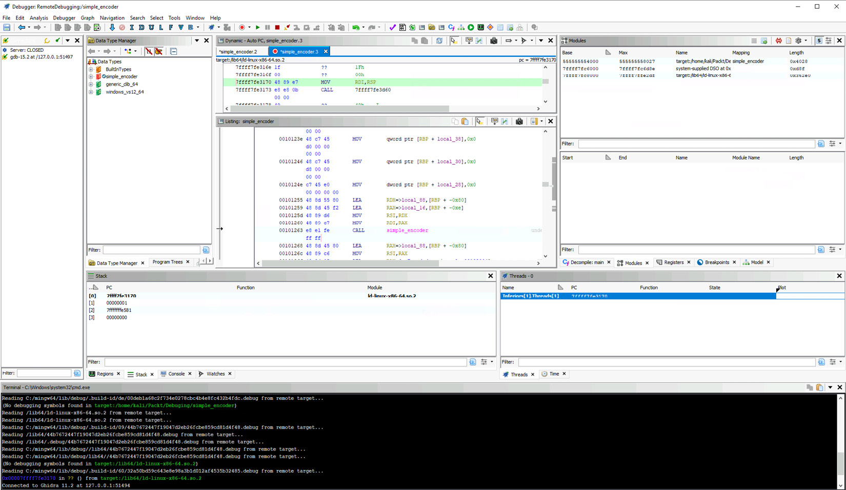DR拍片机器怎么调Ghidra 软件逆向工程入门 第 16 章 调试_https://www.jmylbn.com_新闻资讯_第60张