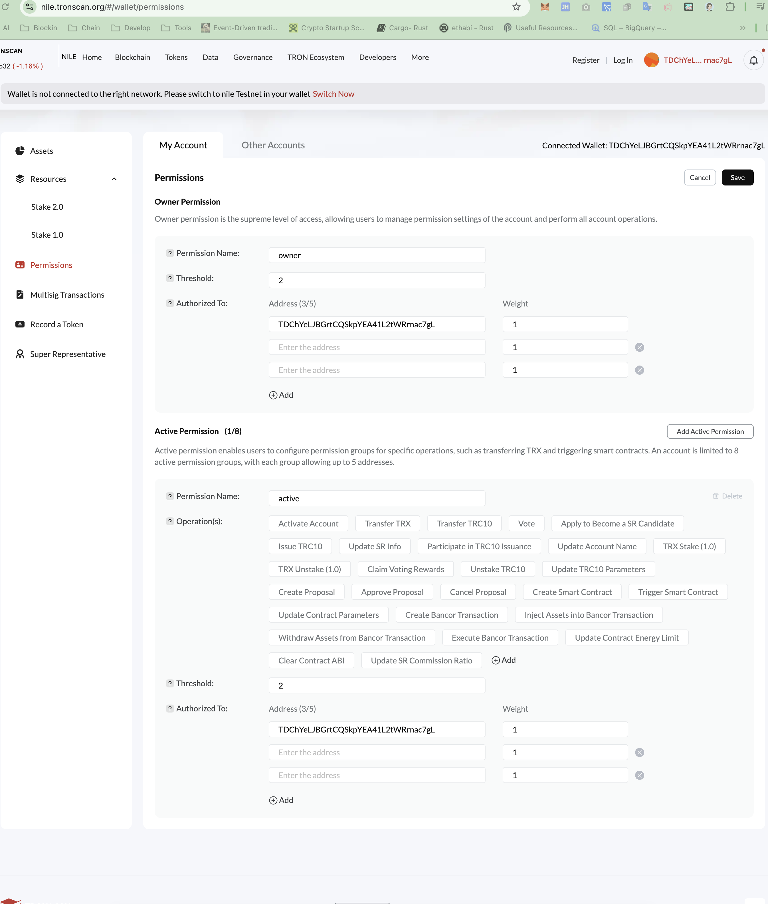Tron链多签名钱包的配置与交易发起_tronscan.org-CSDN博客