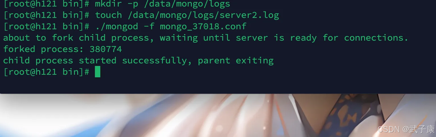 启动MongoDB节点1
