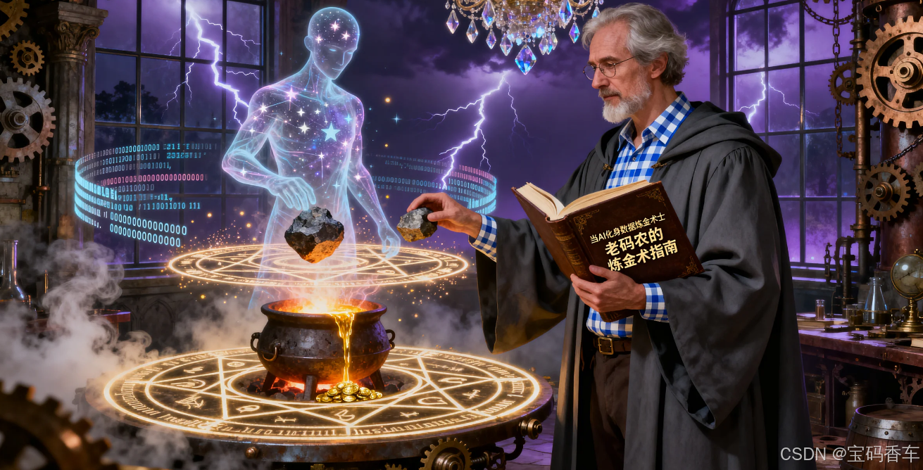 当AI化身数据炼金术士：初级Python开发者如何将创意炼成黄金代码？—— 老码农的炼金术指南