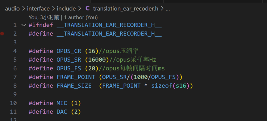translation_ear_recoder编码参数配置