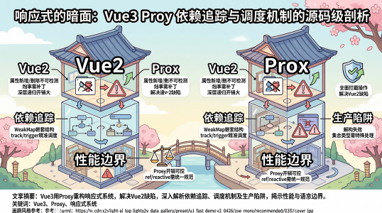 响应式的暗面:Vue3 Proxy 依赖追踪与调度机制的源码级剖析封面图