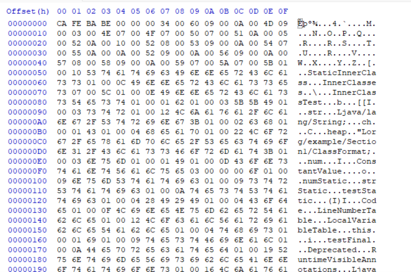 16进制工具解析的文件