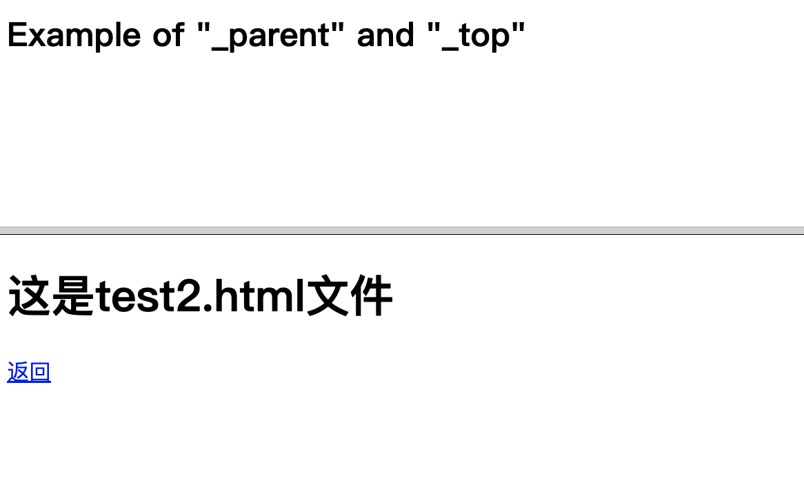 test2的内容会在当前窗口(right)的父窗口(bottom)中显示