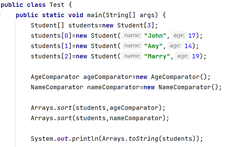 Java中Comparable,Comparator,Clonaeble接口