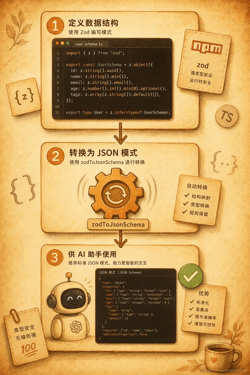 MCP 协议中 Zod 到 tool definition 的工程路径