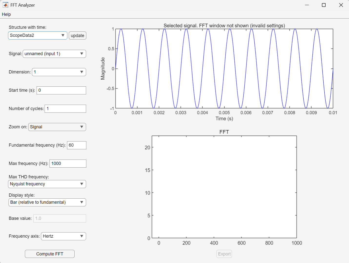 MATLAB2023b版本 FFT Analyzer的使用-CSDN博客