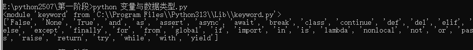 python的变量及数据类型转换