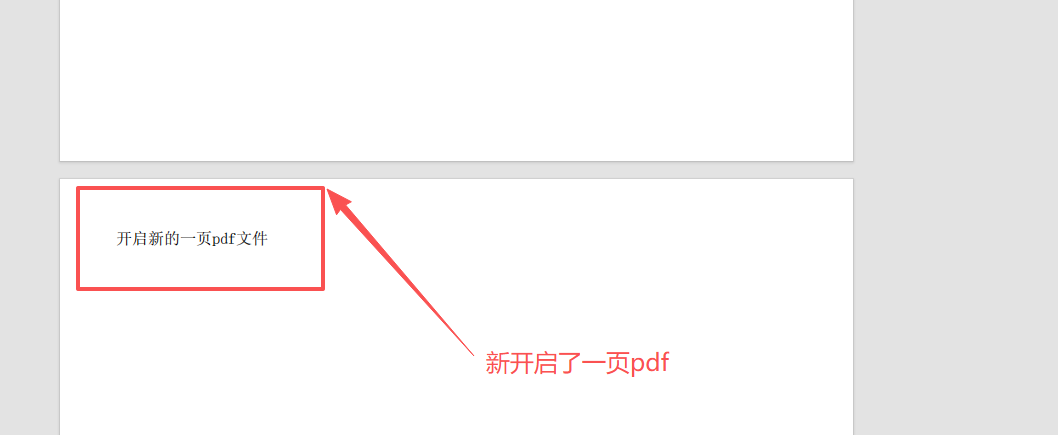新开启了一页pdf