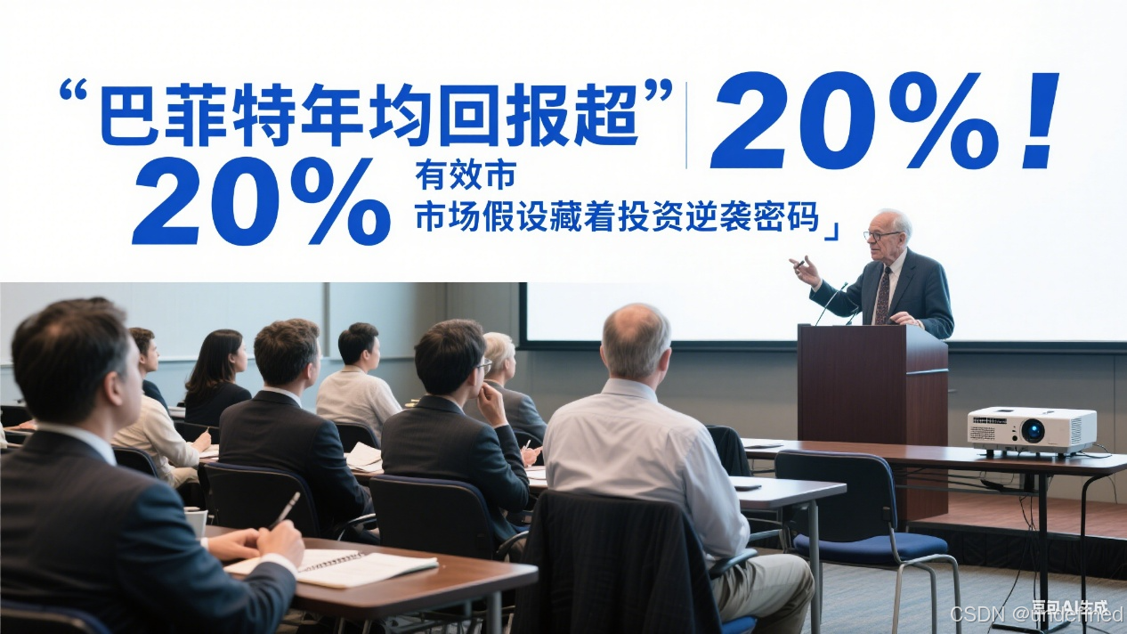 巴菲特年均回报超20%！有效市场假设藏着投资逆袭密码_巴菲特投资平均回报率-CSDN博客