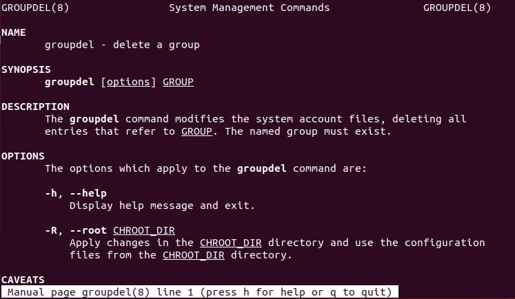 Groupdel Linux Example Linux常用命令32——groupdel删除用户组_linux删除组-CSDN博客