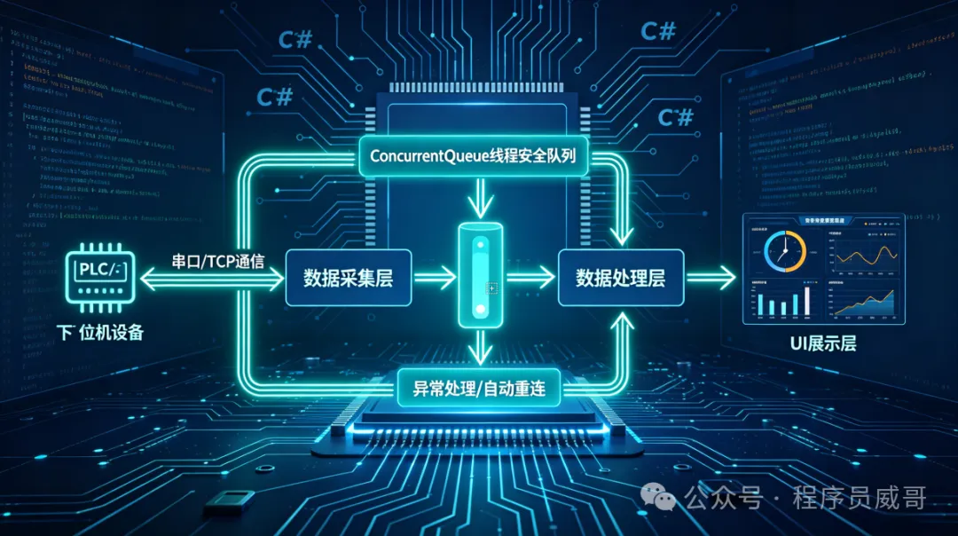 C# 上位机与下位机的多线程数据采集与处理_c#hsl多线程读取机台数据并实现数据存储-CSDN博客