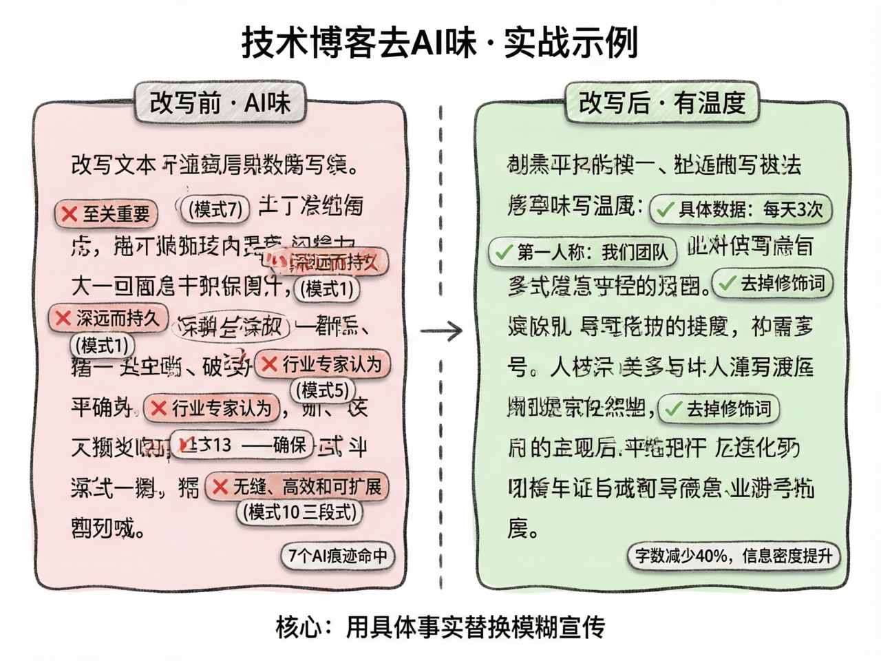 改写前后对比:AI味文本 vs 人类写法