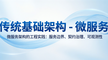 传统基础架构 - 微服务封面图