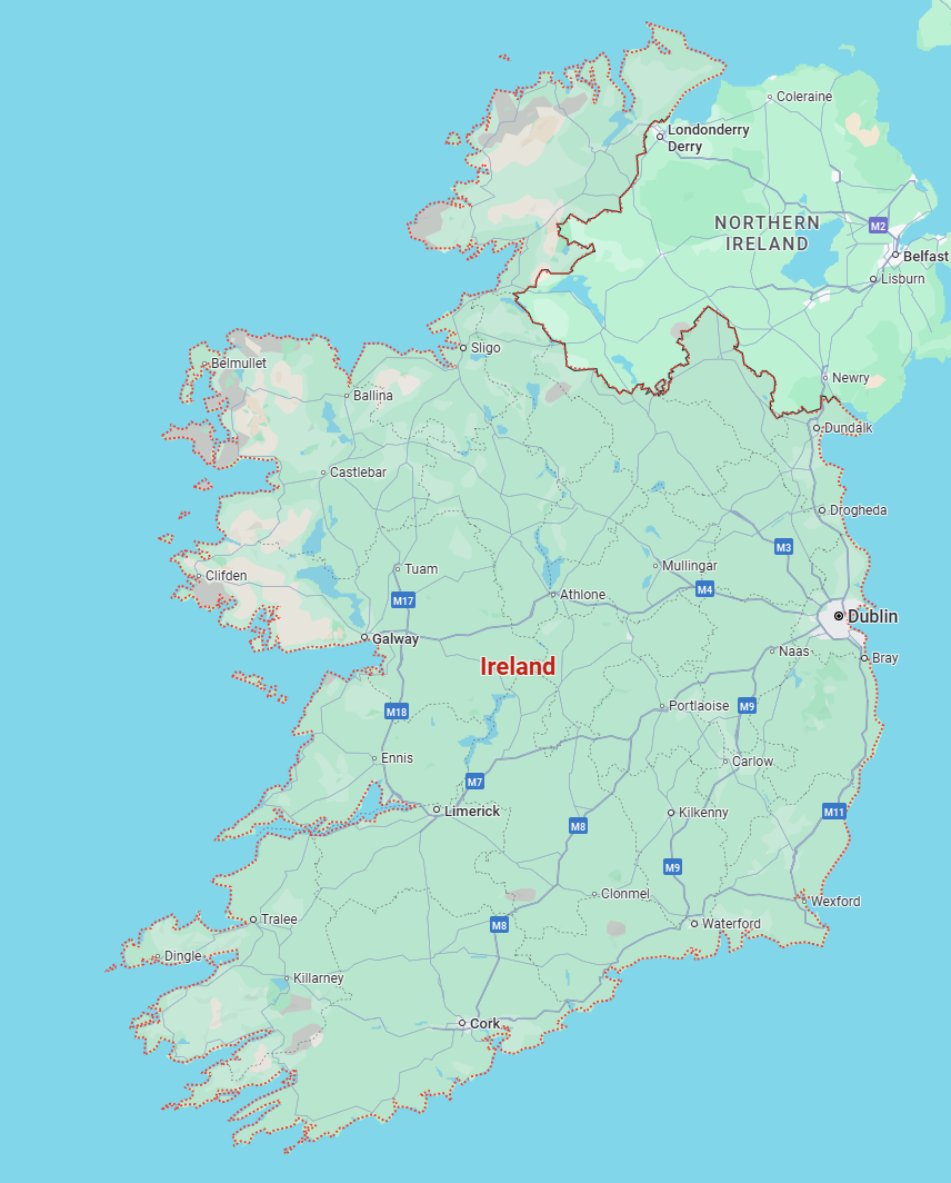 爱尔兰与广东省地图大小比较，爱尔兰vs中国纬度，有趣的国家与地区地图大小比较网站_地图大小对比网站-CSDN博客