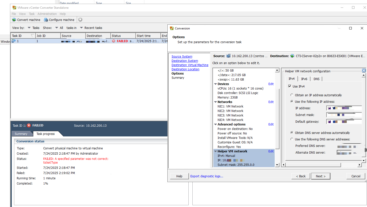 pv2 物理机centos6.8 esxi 8.0 was not correct:ticketType