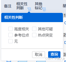 Element-UI Table实现列表筛选数据及列表嵌套选择框