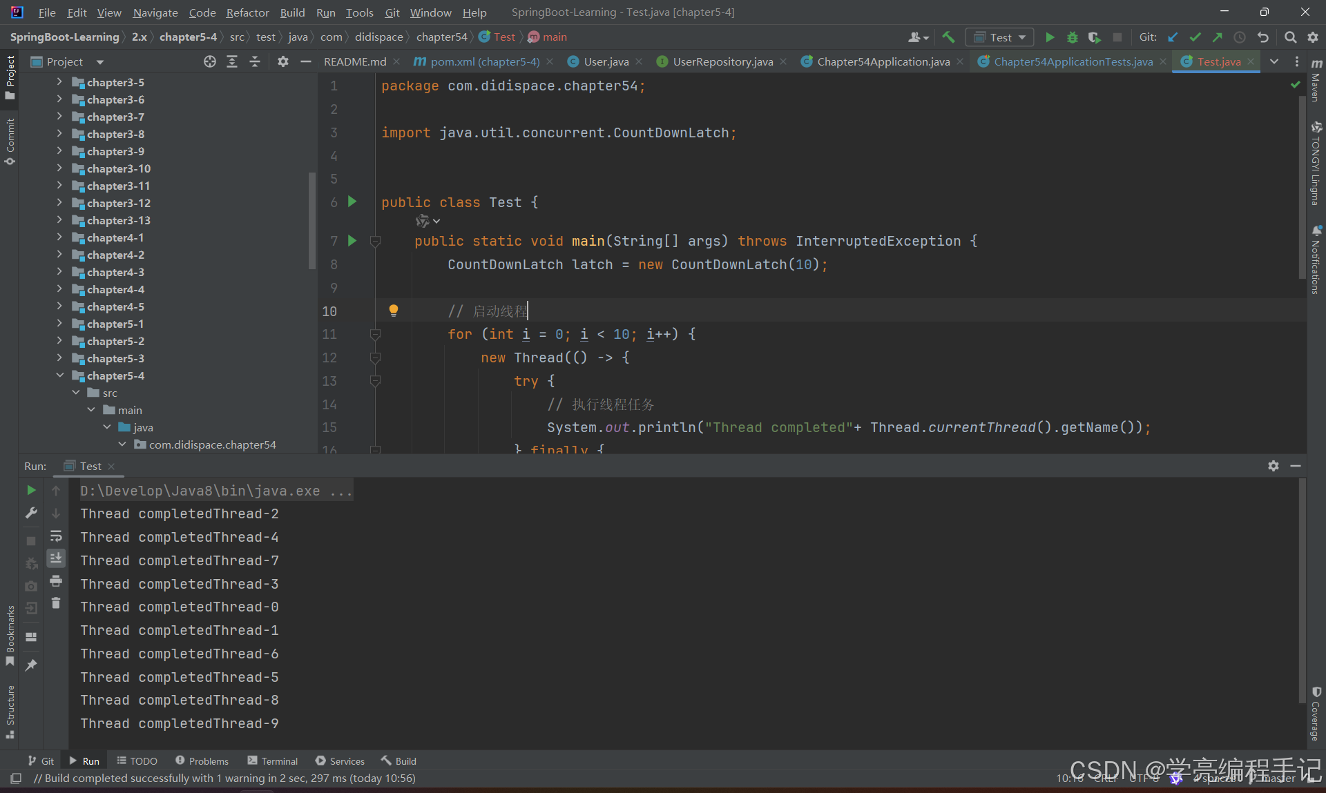 Java CountDownLatch入门极简代码示例_java countdownlatch 代码样例-CSDN博客