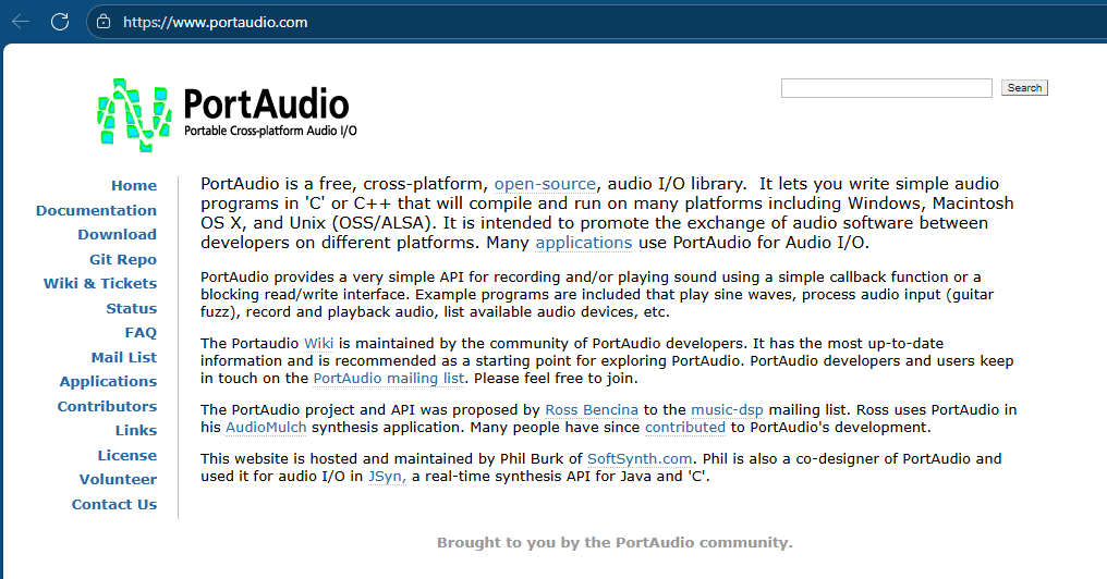 PortAudio