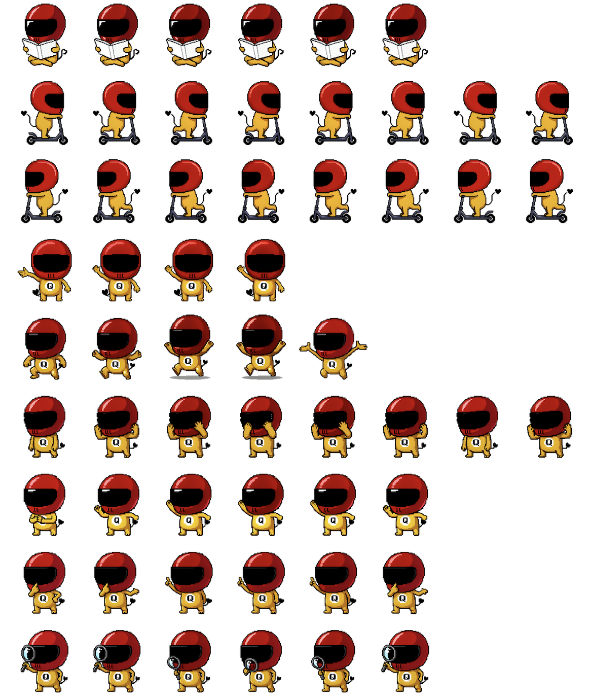 Randy spritesheet 生成结果