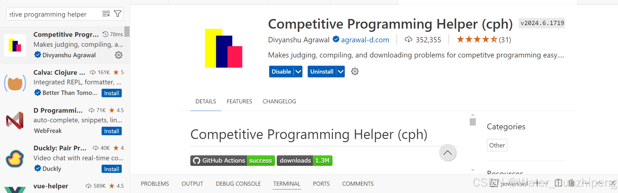 VScode 安装 competitive programming helper + 配置c++编译环境文件-CSDN博客