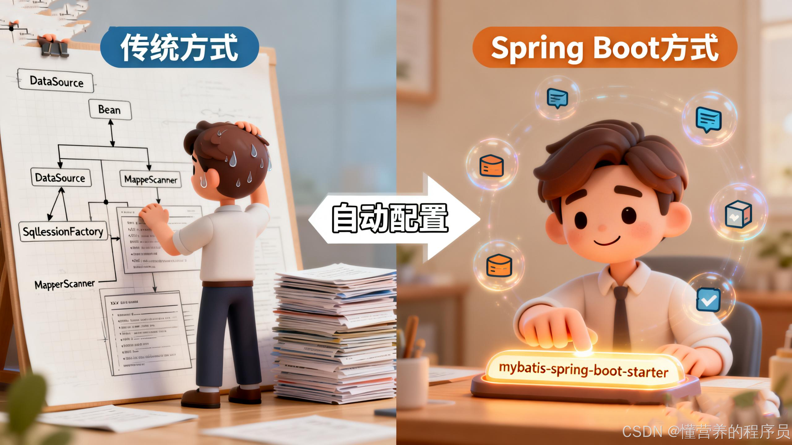 Spring Boot 3 入门:从传统Spring的繁琐配置到一键启动,它到底做了什么?_传统springboot-CSDN博客